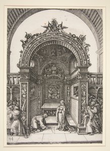 Altartabernakel mit der Ehebrecherin von Daniel Hopfer