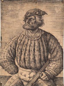 Kunz von der Rosen, Hofnarr von Kaiser Maximilian von Daniel Hopfer