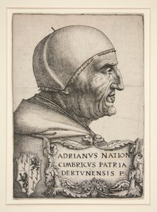 Porträt von Adrian VI. (Hadrian VI., Papst 1522-1523) von Daniel Hopfer