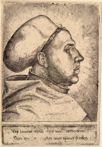 Porträt von Martin Luther von Daniel Hopfer