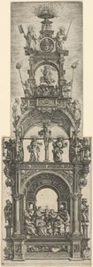 Triumphaltar mit Stationen im Leben Christi