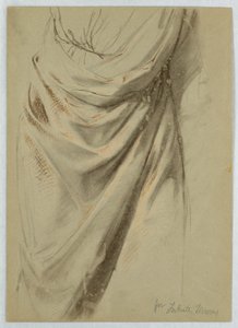 Draperiestudie für "Zinsgroschen" von Daniel Huntington