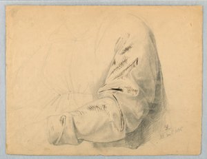 Studie eines Ärmels von Daniel Huntington