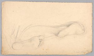 Zeichnung, Unterseite eines Paares Füße, 1840 von Daniel Huntington