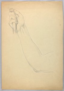 Zeichnung, Studie für ein Duplikat von "C, 1850" von Daniel Huntington