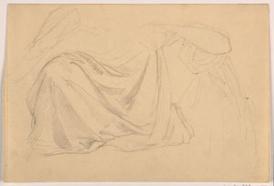 Studie für "Gerechtigkeit und Frieden: Draperie" von Daniel Huntington