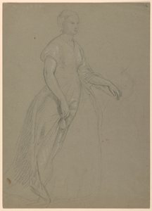 Studie für "Martha Washington Empfang" von Daniel Huntington