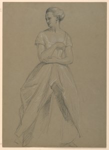 Studie für "Martha Washington Empfang" von Daniel Huntington