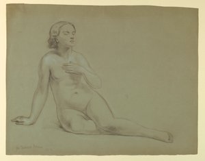 Studie für "Mercys Traum" von Daniel Huntington