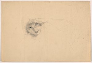 Frau, die ihre Augen abschirmt, ca. 1844 von Daniel Huntington