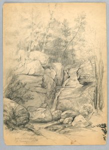 Wasserfälle des Künstlerbachs, North Conway, New Hampshire von Daniel Huntington