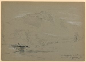 Mount Mansfield von Pleasant Valley Road, Cambridge, Vermont von Daniel Huntington