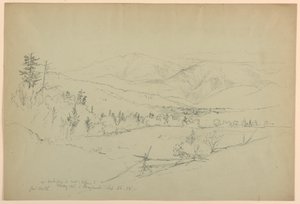 Mount Washington von der Straße bei Jefferson, New Hampshire von Daniel Huntington