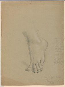 Studie für den Fuß von Matthäus in "Christiana und ihre Kinder" von Daniel Huntington