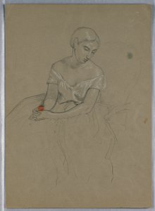 Studie für "Martha Washington Empfang" von Daniel Huntington
