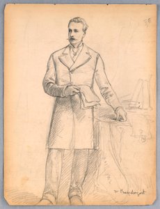 Studie für Porträt von James Prendergast von Daniel Huntington