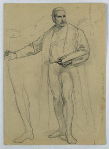 Studie für "Titian Showing" von Daniel Huntington
