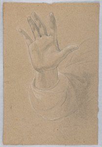 Studie einer Hand für "Frühe christliche Märtyrer" von Daniel Huntington