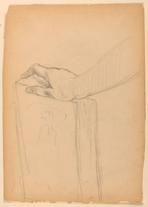 Studie einer rechten Hand auf einem Buch von Daniel Huntington
