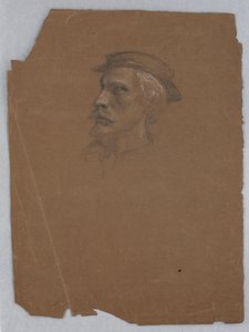 Studie von Tizian für "Tizian zeigt Karl V. und Clemens VII. die Grablegung" von Daniel Huntington