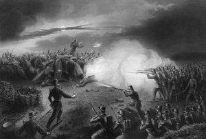 Angriff und Abwehr der Russen, vor Sewastopol, Krimkrieg, 1857 von Daniel John Pound