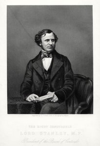 Der ehrenwerte Edward Henry Stanley, 15. Earl of Derby, britischer Staatsmann, ca. 1880