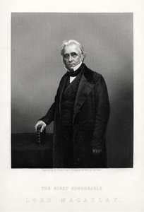 Thomas Babington Macaulay, britischer Dichter, Historiker und Whig-Politiker, um 1880 von Daniel John Pound