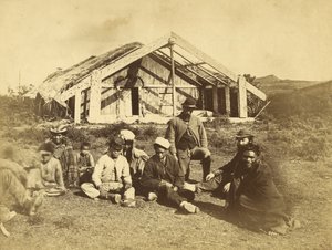 Kowitis Rununga Haus, Waioneo, Bay of Islands, ca. 1870 von Daniel Louis Mundy