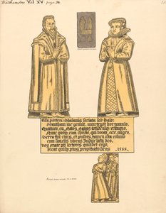 Messingplatte für Mrs. Hale, Tochter von Porter, Kirche von Walthamstow