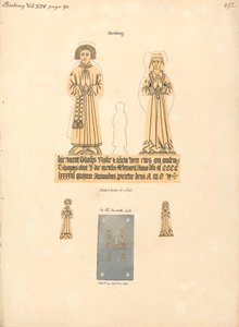 Messingplatte für Thomas und Alicia Broke, Pfarrkirche St. Margaret, Barking