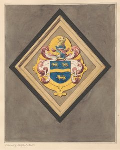 Wappen im Chor der Kirche von Bedfont