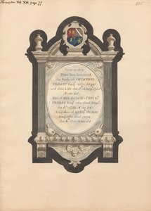 Gedenkstätte für Humphry Primat, Nathaniel und Ann Primat aus der Kirche von Hampton