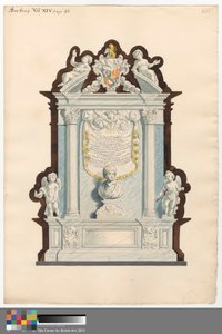 Gedenkstätte für Orlando Humpreys aus der Kirche von Barking von Daniel Lysons