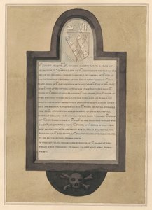 Gedenkstätte für Sir George Carey aus der Drayton Kirche