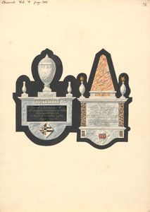 Denkmäler für Mrs. Rebecca Cassamajor und Thoma Spateman, Chiswick Church