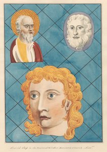 Buntglas im Ostfenster der Hanworth Kirche von Daniel Lysons
