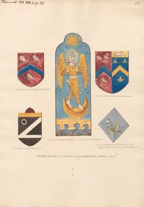 Buntglasfenster in der Hanworth Church von Daniel Lysons