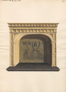 Unidentifiziertes Grab mit entfernten Messingplatten aus der Pancras Kirche von Daniel Lysons