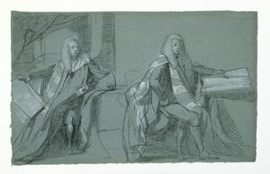 Studie für William Murray, Erster Earl of Mansfield, 1782-1783 von Daniel Mytens
