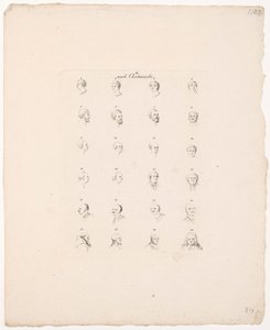 24 Köpfe zu Lavaters Physiognomische Fragmente, II von Daniel Nikolaus Chodowiecki