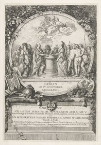 Allegorie auf die Hochzeit von Wilhelm V. und Wilhelmina von Preußen, 1767 von Daniel Nikolaus Chodowiecki