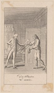 Almosen, Blatt 5 der Folge „Aufrichtigkeit und Heuchelei“ von Daniel Nikolaus Chodowiecki