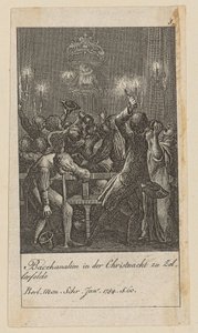 Blatt 5 der Folge "Modetorheiten" von Daniel Nikolaus Chodowiecki