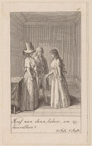Blatt 5 zu Aug. von Kotzebues "Die Indianer in England" von Daniel Nikolaus Chodowiecki