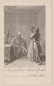 Blatt 6 zu Aug. von Kotzebues „Die Indianer in England“ von Daniel Nikolaus Chodowiecki