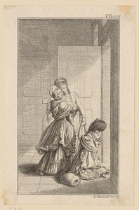 Blatt 6 zu Duschs "Geschichte Carl Ferdiners" von Daniel Nikolaus Chodowiecki