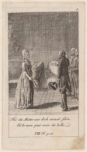 Blatt 7 zu den „Anekdoten und Charakterzügen Friedrichs des zweyten, Königs von Preussen“ von Daniel Nikolaus Chodowiecki