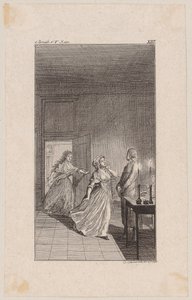 Clarisse wird von Lovelace unter Vorwänden im Haus der Sinclaire zurückgehalten und entdeckt den Verrat von Daniel Nikolaus Chodowiecki