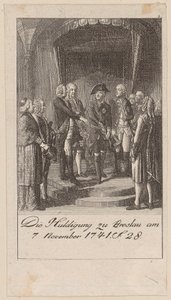 Huldigung zu Breslau am 7. November 1741 von Daniel Nikolaus Chodowiecki