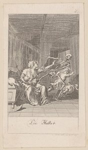 Mutter, Blatt 1 der Folge „Der Totentanz“ von Daniel Nikolaus Chodowiecki